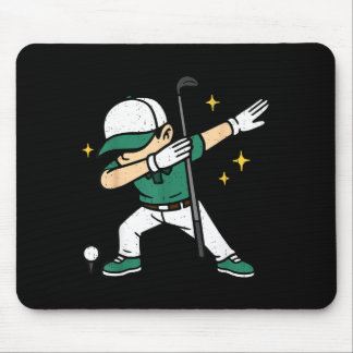 Tapis De Souris Joueur de golf en dab Golfeur Golf Sports Athlète