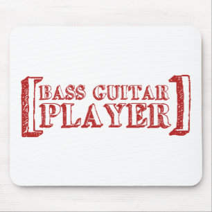 Tapis De Souris Joueur de guitare basse
