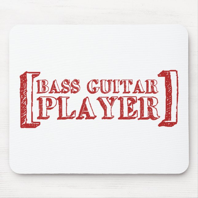 Tapis De Souris Joueur de guitare basse (Devant)