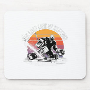 Tapis De Souris Joueur de hockey Box de pénalité Gardien de but de