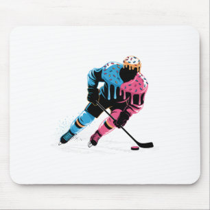 Tapis De Souris Joueur de hockey crème glacée Drip garçons enfants