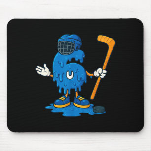 Tapis De Souris Joueur de hockey crème glacée goutte à goutte 67