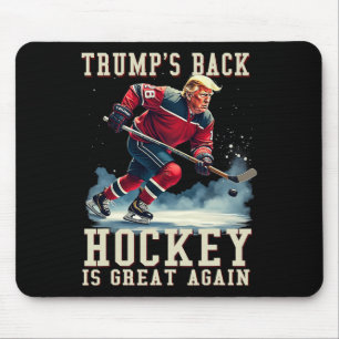 Tapis De Souris Joueur de hockey drôle Trump Cool Vintage Hockey s