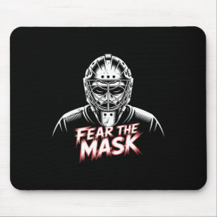 Tapis De Souris Joueur de hockey Halloween Box de pénalité Gardien