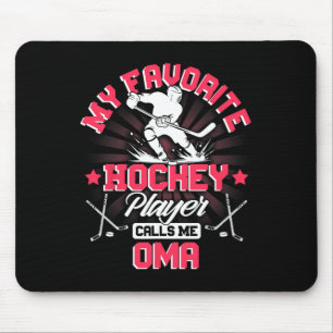 Tapis De Souris Joueur de hockey Ice Mon joueur de hockey préféré
