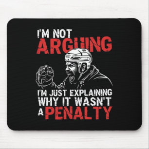 Tapis De Souris Joueur de hockey sur glace drôle humour sportif