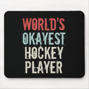 Tapis De Souris Joueur de hockey sur glace olympique le plus moyen