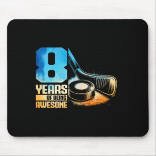 Tapis De Souris Joueur de hockey sur glace pour garçon de 8 ans Ic