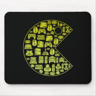 Tapis De Souris Joueur de jeux vidéo vintage 1980 Rétro Millennial