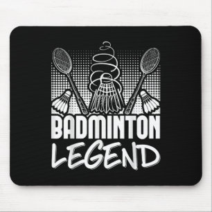 Tapis De Souris Joueur de légende vivante de badminton Sport Navet