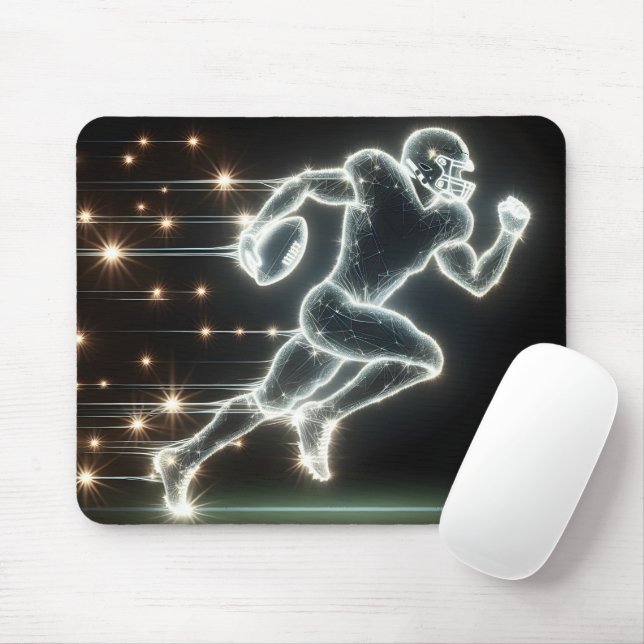 Tapis De Souris Joueur de Neon Football (Avec souris)