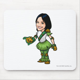 Tapis De Souris Joueur de personnel d'île de mystère de