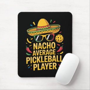 Tapis De Souris Joueur de pickleball moyen nacho