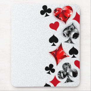 Tapis De Souris Joueur de poker Joueur de cartes de jouer costumes