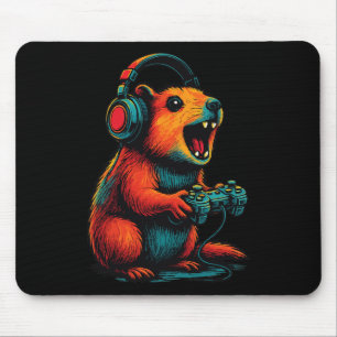 Tapis De Souris Joueur de Rock Hyrax Awawa Jeux Vidéo Drôle 