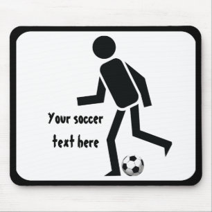Tapis De Souris Joueur de soccer et balle cadeau personnalisé