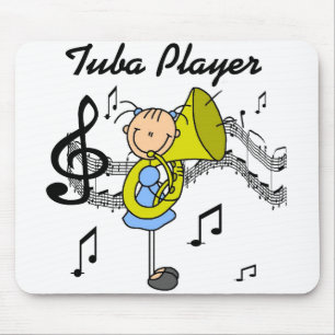Tapis de souris joueur de tuba