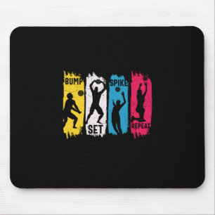 Tapis De Souris Joueur de volley-ball   Définir la répétition du t