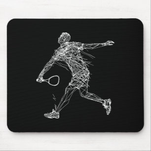Tapis De Souris Joueur Dminton Dessin Jeu De Navette Pour Garçons