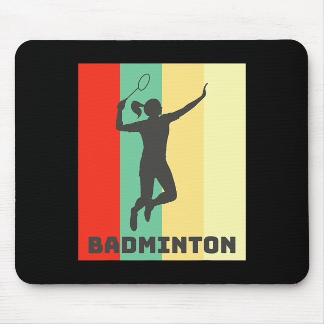 Tapis De Souris Joueur du badminton (Devant)