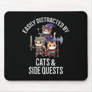 Tapis De Souris Joueur facilement distrait par les quêtes secondai