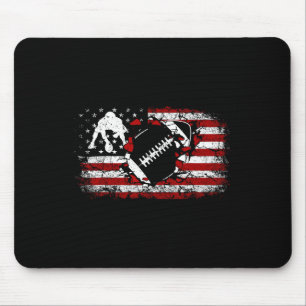 Tapis De Souris Joueur offensif de Lineman de football américain