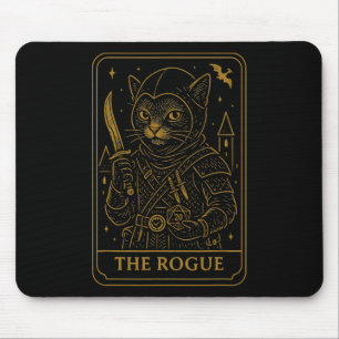 Tapis De Souris Joueur Rpg Rogue D20 Dés Nerd Geek Chat Hommes Fem