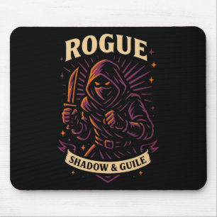 Tapis De Souris Joueur Rpg Rogue D20 Dés Nerdy Geek Hommes Femmes