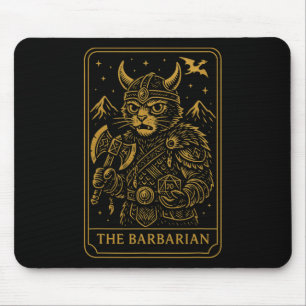 Tapis De Souris Joueur Rpg Rrian D20 Dés Drôle Chat Hommes Femmes