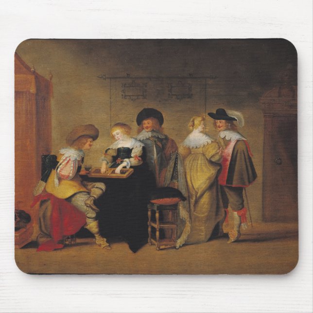 Tapis De Souris Joueurs de backgammon (Devant)