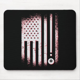 Tapis De Souris Joueurs De Billard American Flag Usa Pool Et Billa