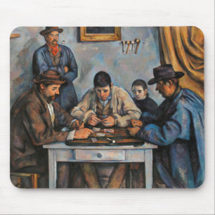 Tapis De Souris Joueurs de cartes Paul Cezanne Peinture Art
