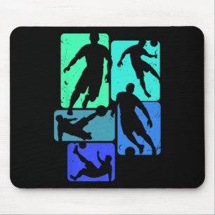 Tapis De Souris Joueurs de football Fans Ll Kick Graphique Cool St