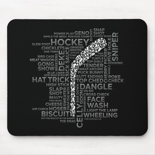 Tapis De Souris Joueurs de hockey et lang (Devant)