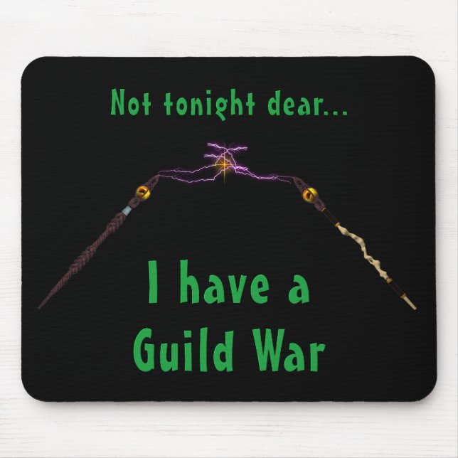 Tapis De Souris Joueurs MMORPG Guerre Humoristique Mousepad (Devant)