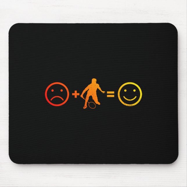 Tapis De Souris Joueuse de badminton féminin de squash (Devant)