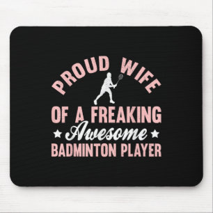 Tapis De Souris Joueuse de badminton femme de volant 