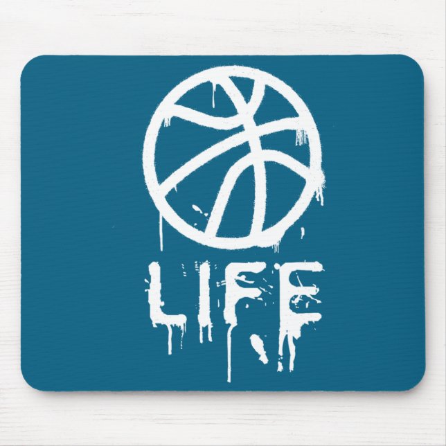 Tapis De Souris Joueuse de basket-ball Filles Panier (Devant)
