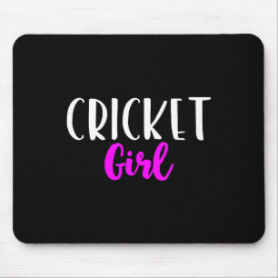 Tapis De Souris Joueuse de cricket Fille Femmes Drôle Mignonne 