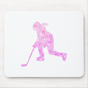 Tapis De Souris Joueuse de hockey Hockey sur glace Jeunesse Femmes