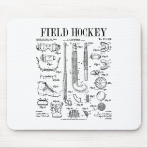 Tapis De Souris Joueuse de hockey sur gazon Sports d'équipe Drôle