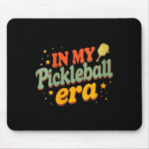 Tapis De Souris Joueuse de pickleball rétro de l'ère féminine