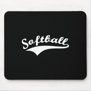 Tapis De Souris Joueuse de softball en équipe scolaire récréative 