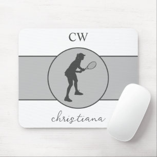 Tapis De Souris Joueuse de tennis personnalisée Tennis Girl Cadeau