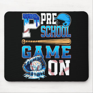 Tapis De Souris Jouons Préscolaire Retour à l'école Baseball Drip 