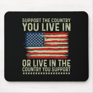 Tapis De Souris Jour 4 juillet Soutenez Le Pays Où Vous Vivez