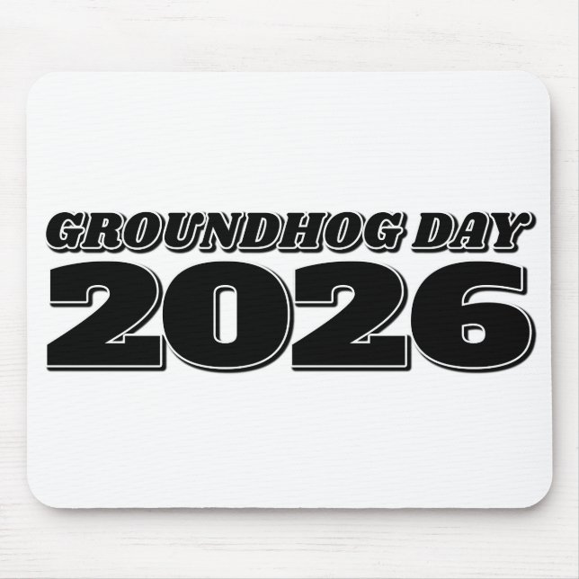 Tapis De Souris Jour de la marmotte 2026 (Devant)