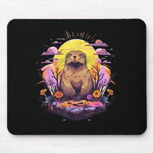 Tapis De Souris Jour de la marmotte Art graphique de coucher de so