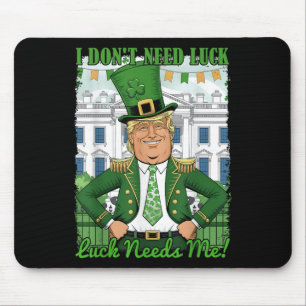 Tapis De Souris Jour de la Saint Patrick Trump Shamrock républicai