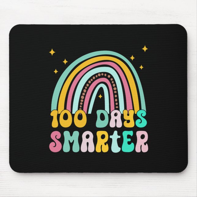 Tapis De Souris Jour De L'École Enseignant - 100 Jours Smarter Arc (Devant)